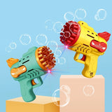 23-29 Holes Angel Bubble Gun Rocket Bubbles Machine Automatic Blower with Bubble Liquid Toy for Kids Bubble Christmas Gift 완구