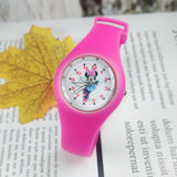 Disney Mickey Mouse Children's Watch For Girls Silicone Strap School Student Wristwatch Minnie Kids Clock Gifts relogio infantil