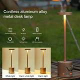 Waterproof Rechargeable LED Desk Lamp, Aluminum Alloy