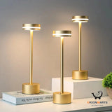 Rechargeable LED Table Lamp, American-Style Design