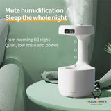 Anti-Gravity Bedroom Humidifier with Clock - Large Capacity and Aroma Diffuser