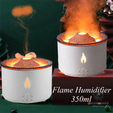 Creative Essential Oil Humidifier - Volcano Aromatherapy Machine with Flame Effect