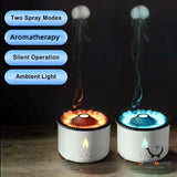 Creative Essential Oil Humidifier - Volcano Aromatherapy Machine with Flame Effect