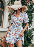 Boho Floral Mini Dress Izara