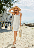 Boho White Beach Mini Dress Shada
