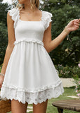 Boho White Lace Mini Dress Remi