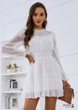 Boho White Lace Mini Dress Valerie