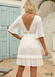 Boho White Mini Dress Teresa