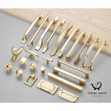 Gold Handle Drawer and Cabinet Pull, Single Hole