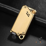 Laser Sculpted Windproof Lighter, Electroplated Finish