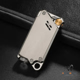 Laser Sculpted Windproof Lighter, Electroplated Finish