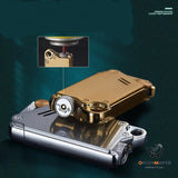 Laser Sculpted Windproof Lighter, Electroplated Finish