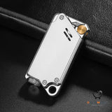 Laser Sculpted Windproof Lighter, Electroplated Finish