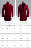 Men's Long Woolen Coat