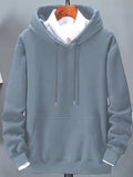 Hooded sweater men's long-sleeved  thin coat loose trendy all-match