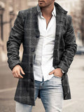 Men's Plaid Classic Overcoat