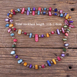 Rainbow Color Crystal Necklace - Kevous
