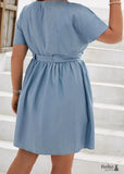 Plus Size Boho Mini Dress Lillian