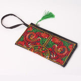 Bohemian Embroidered Tassel Handbag - Kevous
