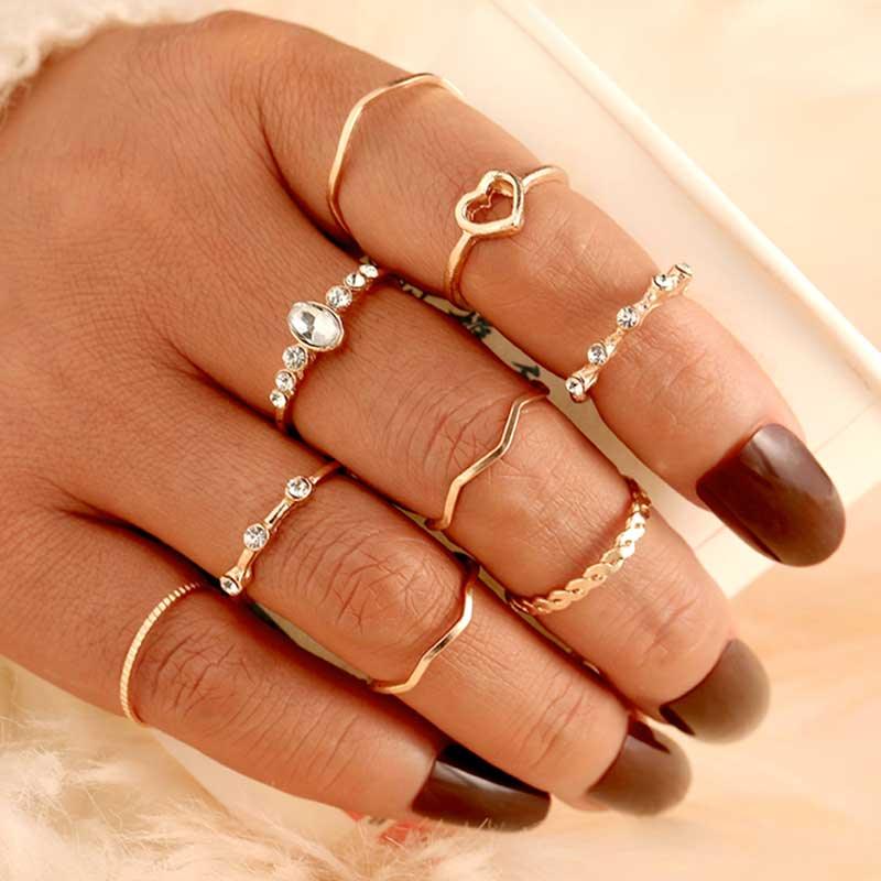 Vintage Bohemian Joint Rings Set - Kevous