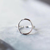 Bohemian Silver Color Circle Rings - Kevous
