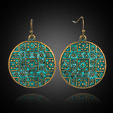 Round Antique Dangle Earrings - Kevous