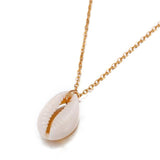 Bohemian Cowrie Conch Shell Pendant Necklace - Kevous