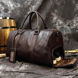 Genuine Leather Travel Bag - Kevous