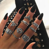 Boho Midi Finger Ring Set - Kevous