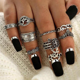 Boho Midi Finger Ring Set - Kevous