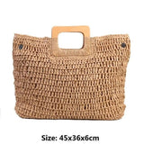 Rattan Handmade Knitted Travel Tote - Kevous