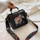 Embroidery Elephant Boho Handbag - Kevous