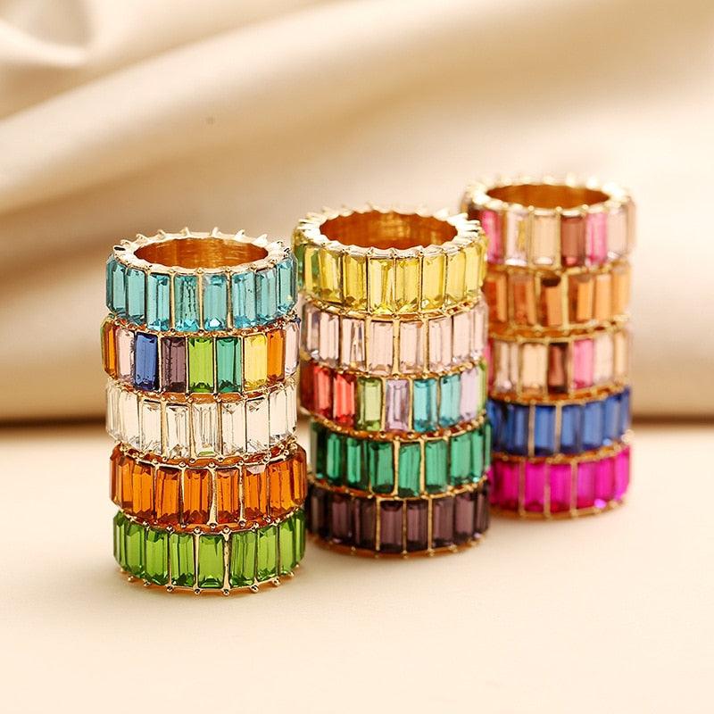 Bohemian Colorful Rainbow Ring - Kevous