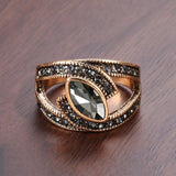 Boho Ethnic Crystal Ring - Kevous