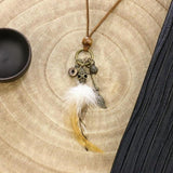 Bohemian Ethnic Feather Necklace - Kevous