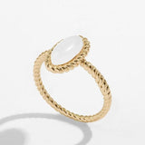 Boho Gold Twisted Chunky Rings - Kevous