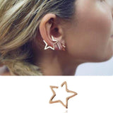 Hollow Star Ear Clip Earrings - Kevous