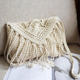 Handmade Casual Straw Handbag - Kevous