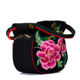 Flower Embroidered Handbag - Kevous