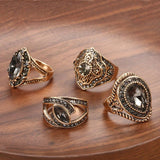 Boho Ethnic Crystal Ring - Kevous
