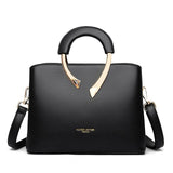 Designer Leather Casual Handbag - Kevous