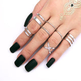 Silver Color Boho Rings Set - Kevous