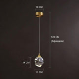 Full Brass Crystal Pendant Lights - Kevous