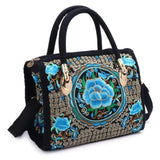 Boho Floral Embroidered Handbag - Kevous