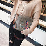 Bohemian Leather Crossbody Bag - Kevous