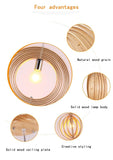 Nordic Variable Wood Pendant Lamp - Kevous