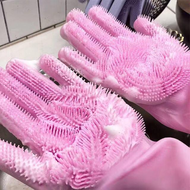 2pcs Silicone Cleaning Gloves - Kevous