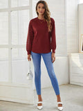 Solid Color Long Sleeve Shirt - Kevous