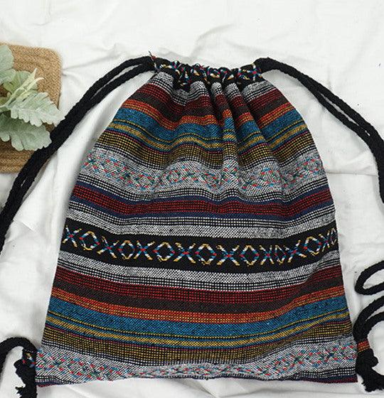 Gypsy Drawstring Tribal Tote - Kevous