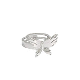 Sterling Silver Butterfly Ring - Adjustable